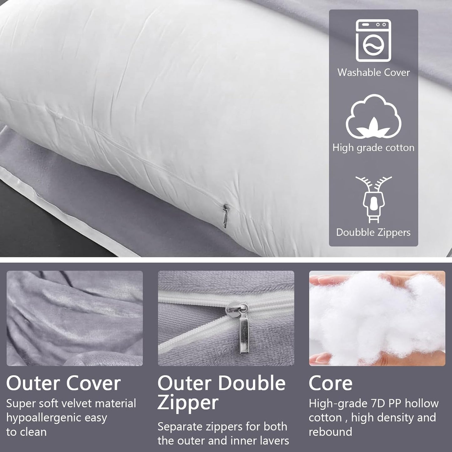 U-Shape Full Body Pregnancy Pillow