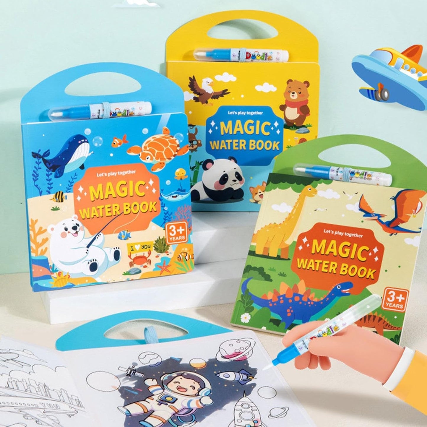 Magic Water Coloring & Activity Books For Kids