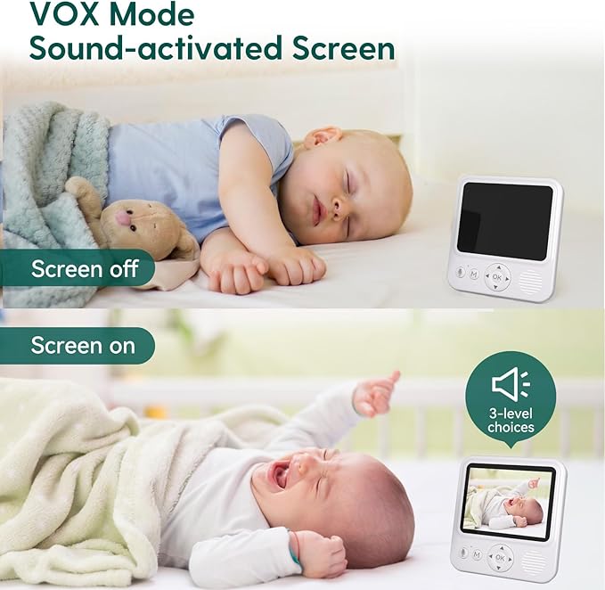 Chai 2.8″ Video Baby Monitor with Audio and Night Vision