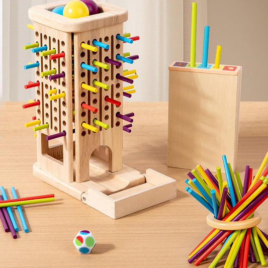 Montessori Wooden Stick Tower Game