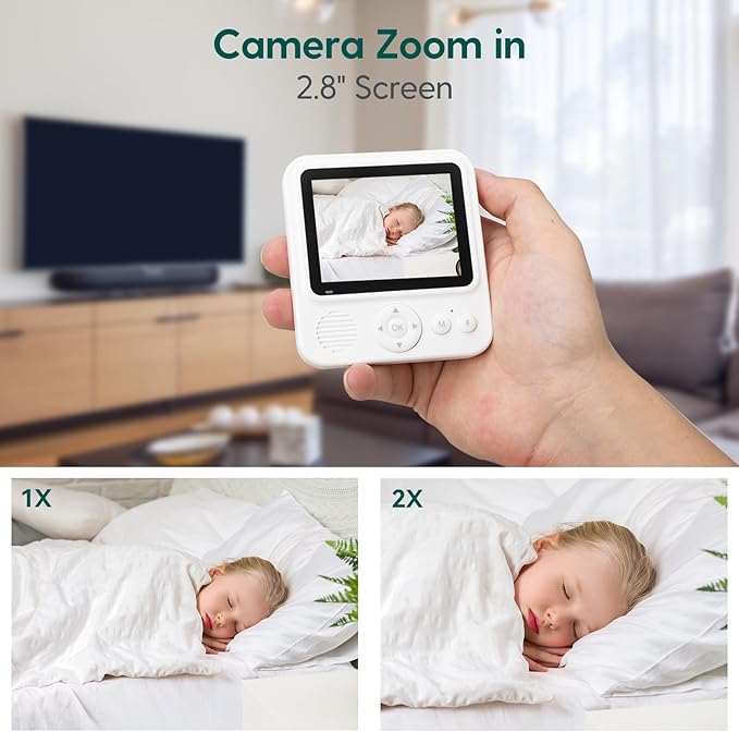 Chai 2.8″ Video Baby Monitor with Audio and Night Vision