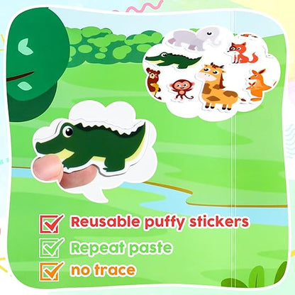 Reusable Jelly Stick-N-Play Stricker Books