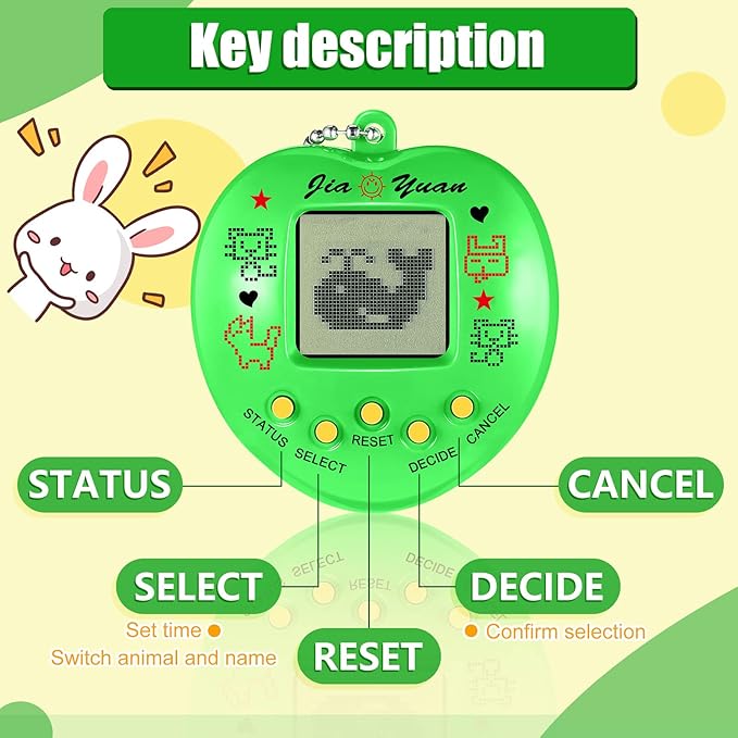 Virtual Handheld Digital Pet – Retro Keychain Toy