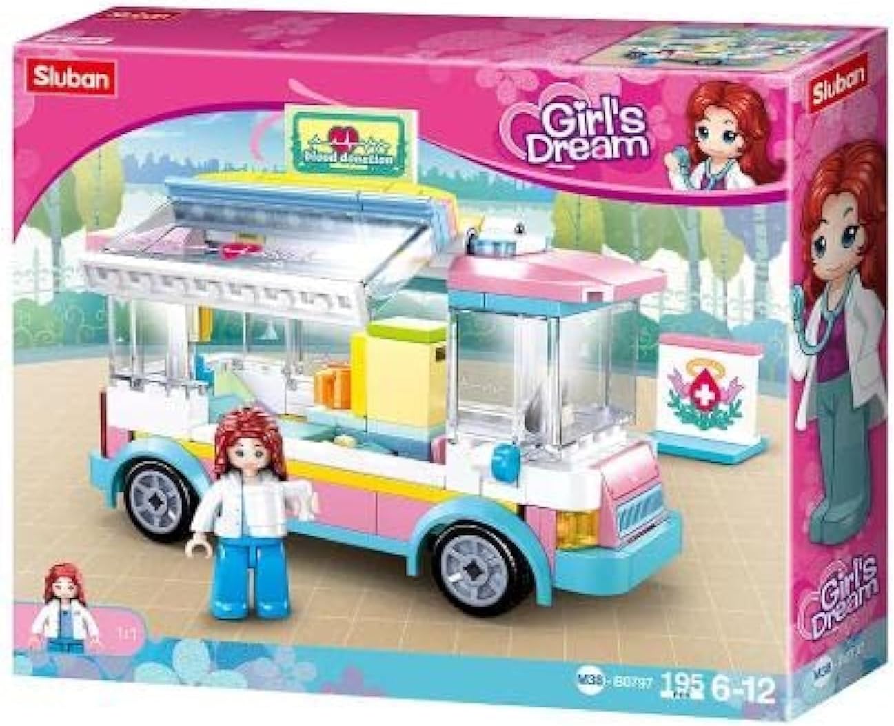 Sluban Building Blocks - Girl's Dream Mobile Doctor