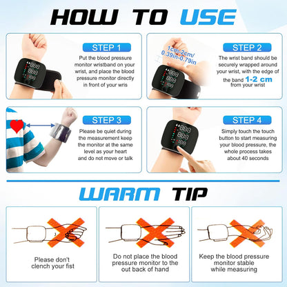 Wrist Blood Pressure Monitor - For Home Use