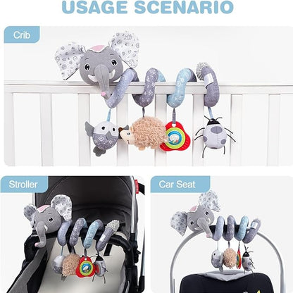 Animal Activity Spiral Plush Toys For Babies
