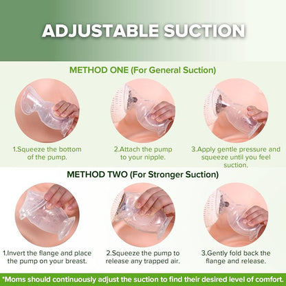 GAMAL Manual Silicone Breast Pump - 110ml