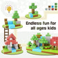 Pixel-Inspired Magnetic Building Blocks