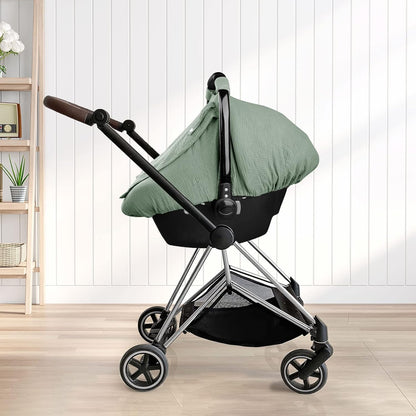 Muslin Baby Car Seat Cover – Breathable 360° Protection