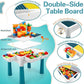 Kids Building Block Activity Table With Chair (Lego Duplo Compatible)