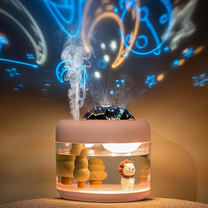 Kids 3IN1 Jungle Humidifier, Nightlight & Star Projector Light