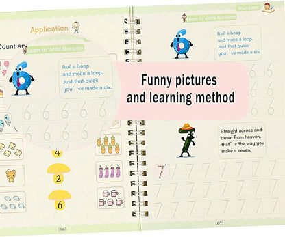 SANK Reusable Pre-School Practice Workbook Series - Set of 4