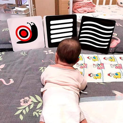Montessori Baby Visual Stimulation Cards (2 Pack) - 40 double-sided cards