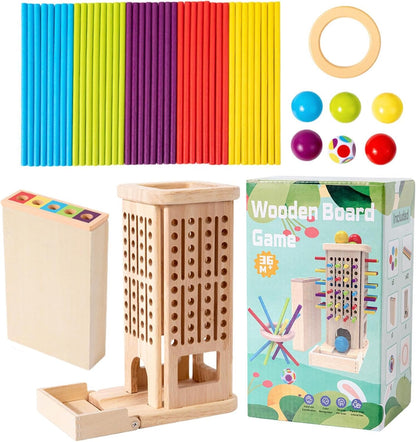 Montessori Wooden Stick Tower Game