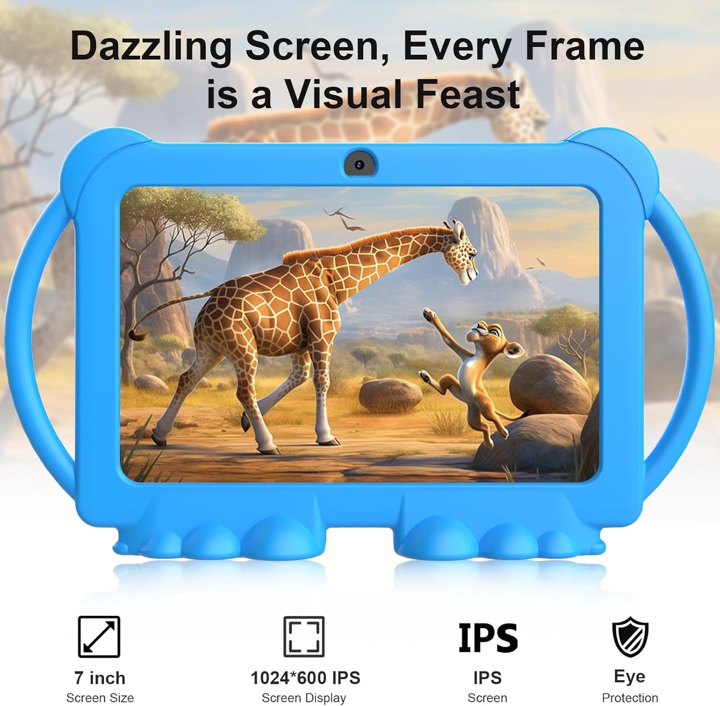 Kids Educational 7” Android Tablet With Protective Case