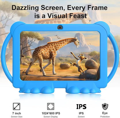 Kids Educational 7” Android Tablet With Protective Case