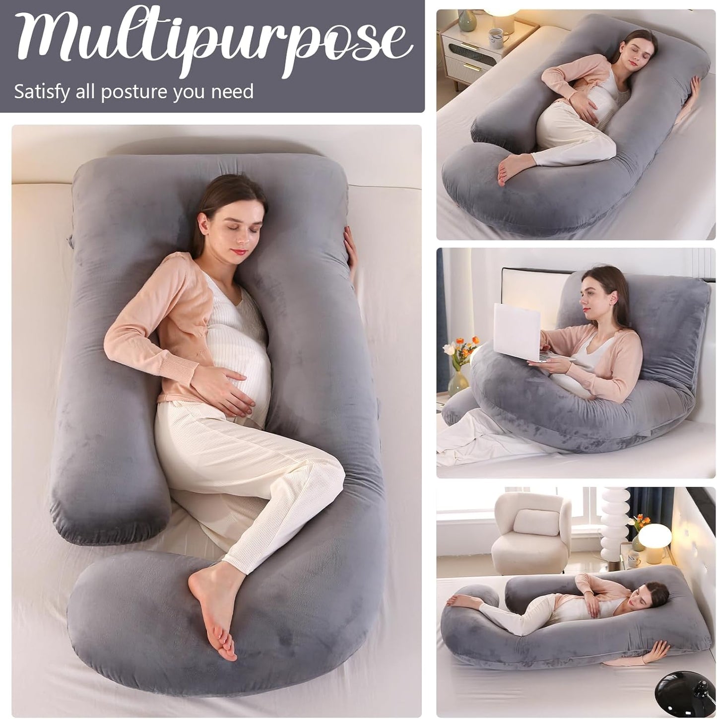 U-Shape Full Body Pregnancy Pillow