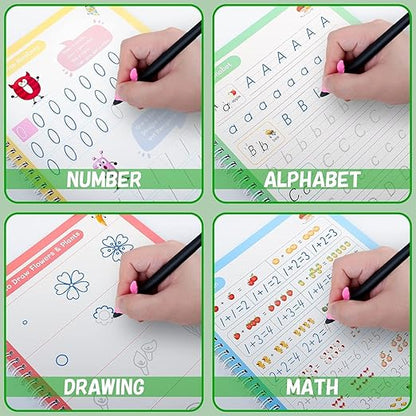 SANK Reusable Pre-School Practice Workbook Series - Set of 4