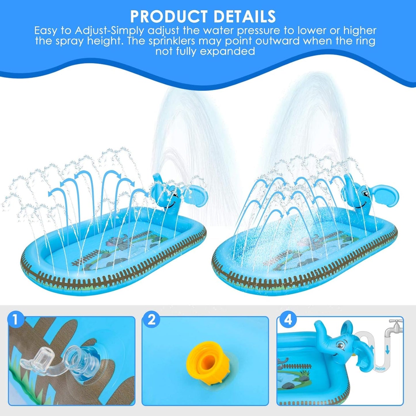 Kids Inflatable Sprinkler & Splash Pad