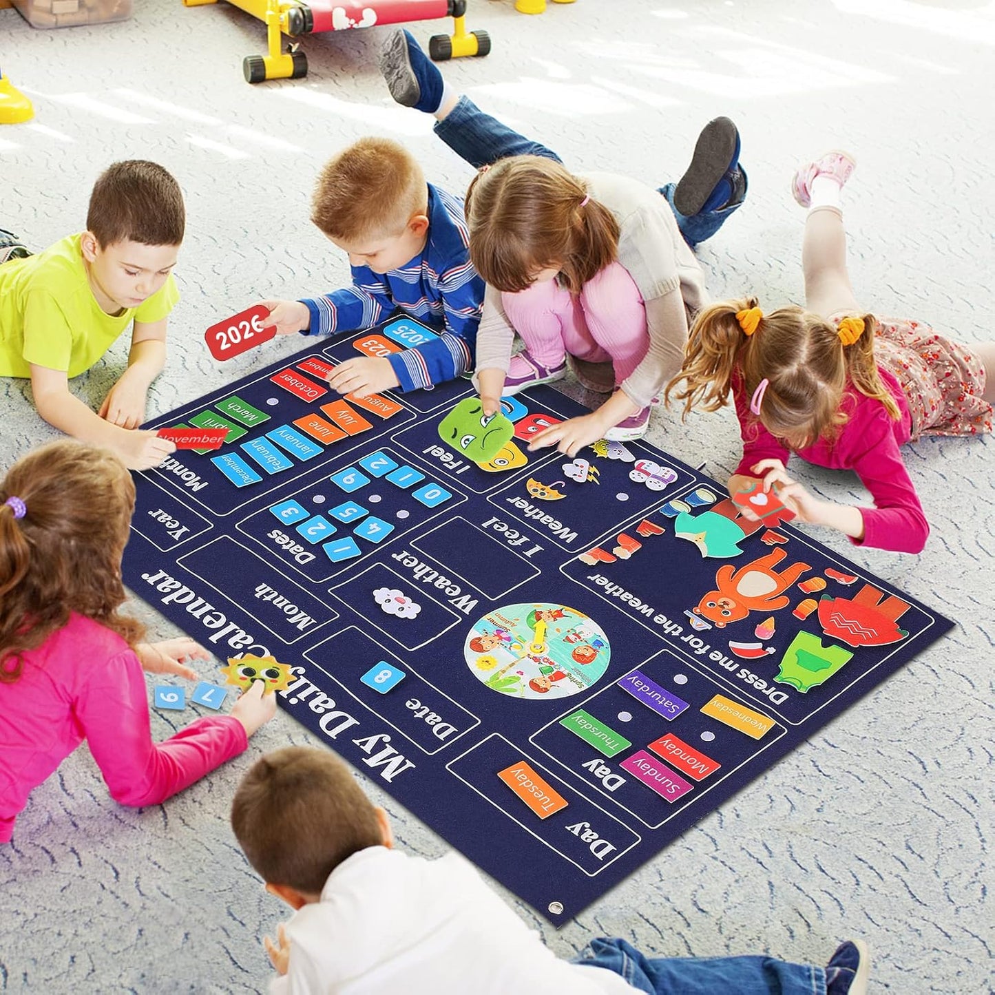 Montessori Hangable Felt Busy Boards