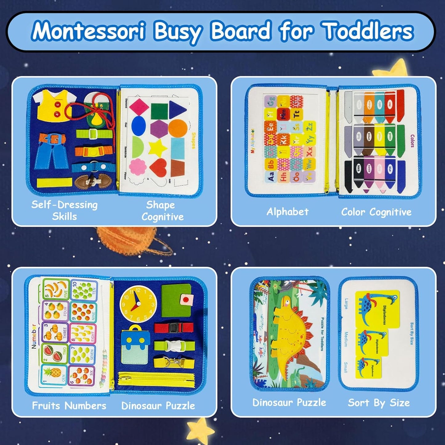 Toddler Felt Montessori Busy Books