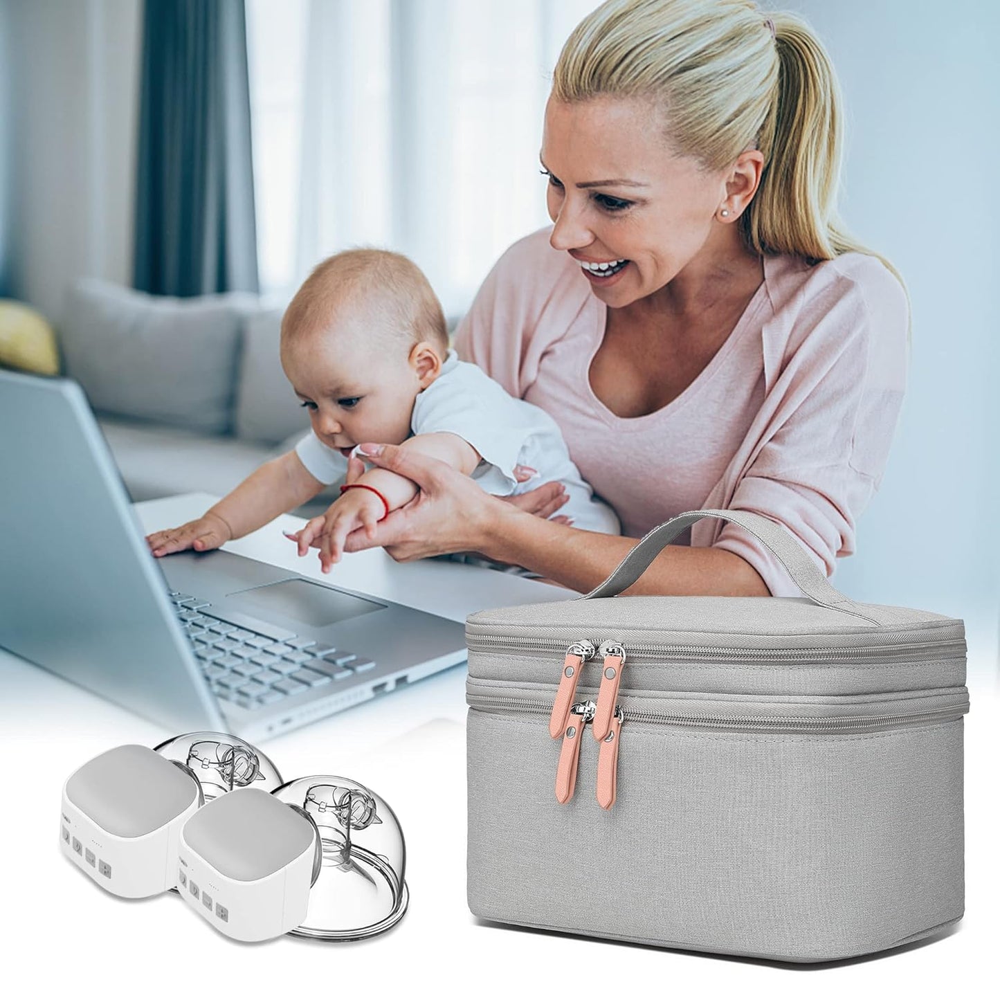 Multipurpose Cooler & Storage Bag - Fits 2 (Two) Hands-Free Breast Pumps