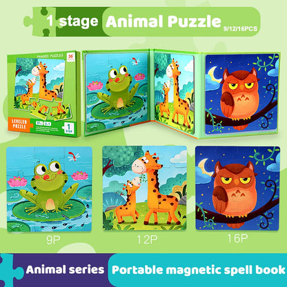 3in1 Magnetic Jigsaw Puzzle Sets - Ages 3+ Years