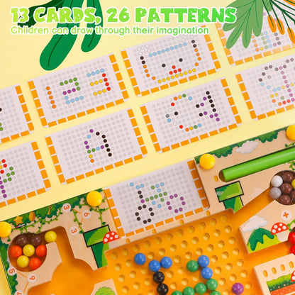 Kids Montessori Magnetic Beads Maze Toy