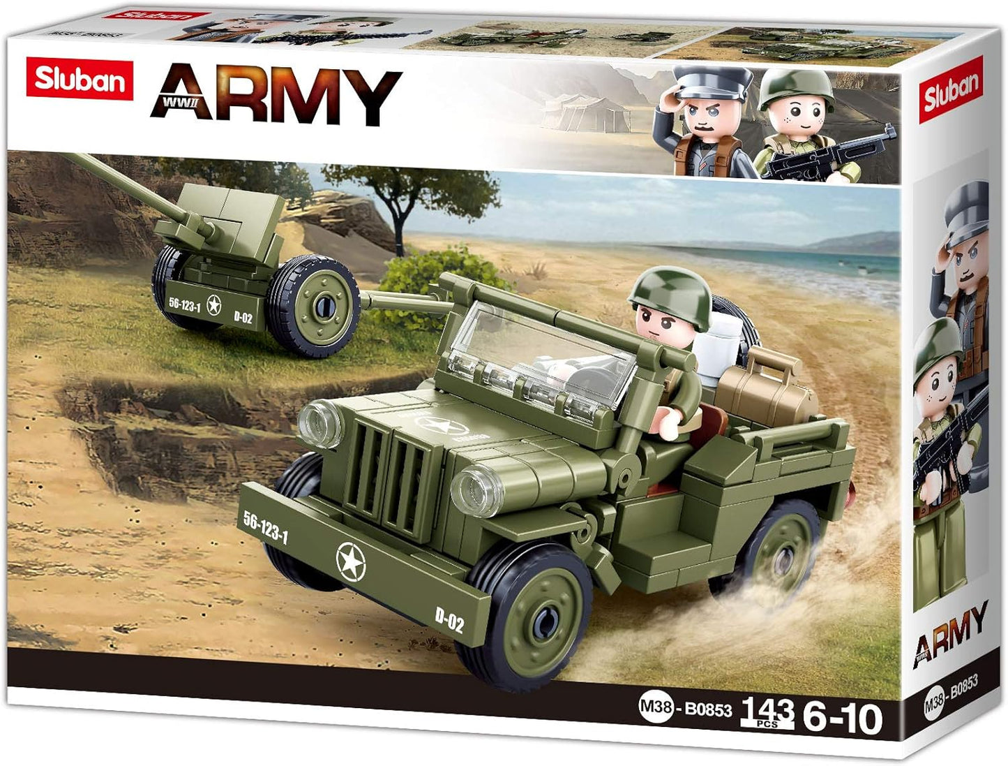 Sluban Building Blocks - Military Jeep