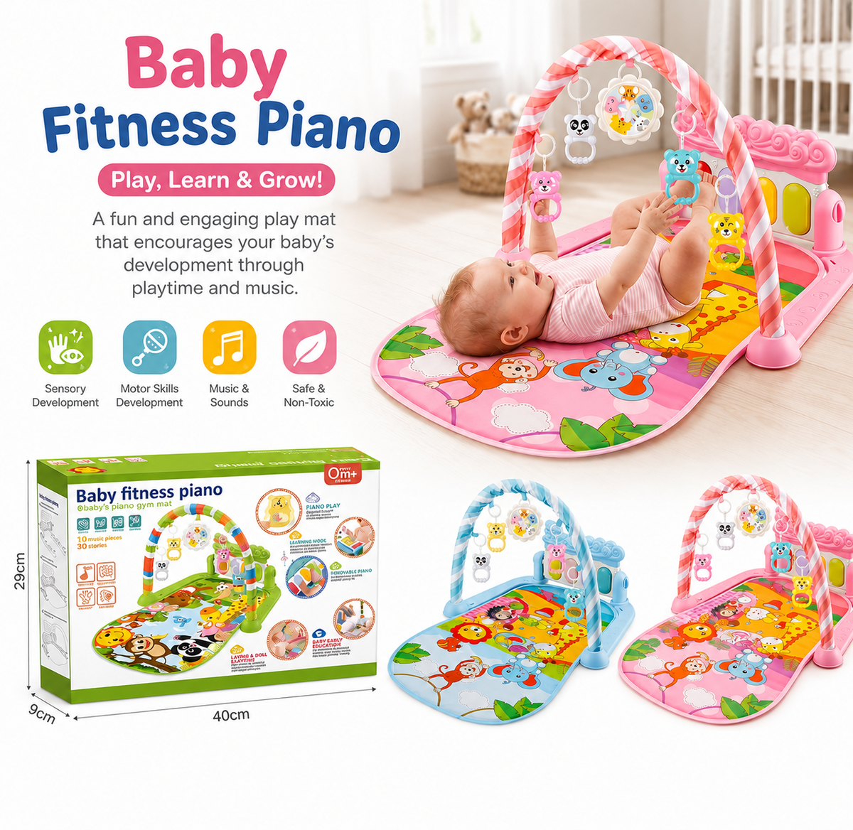 Chai's Kick & Play Piano Activity Mat