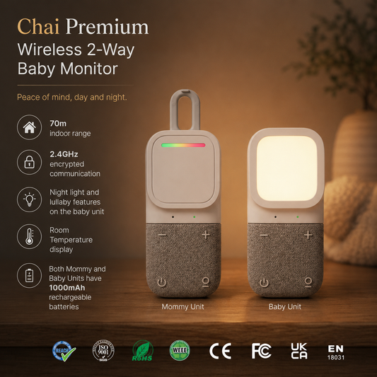 Chai Premium Wireless 2-Way Baby Monitor