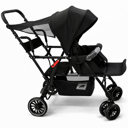 Travel Duo Stroller For Baby & Toddler - Black Color