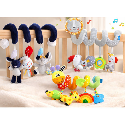 Animal Activity Spiral Plush Toys For Babies