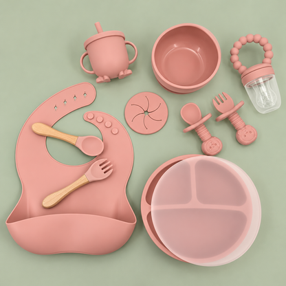8IN1 Silicone Toddler Eating Sets - Plate Cover Included