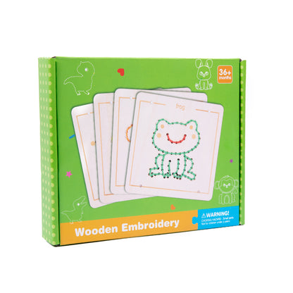 Kids Wooden Lacing & Threading Boards