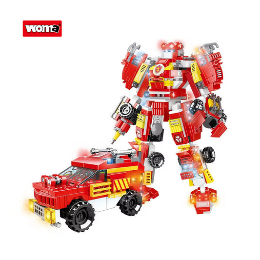 Woma Building Blocks -  Fire Team Transformer