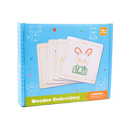 Kids Wooden Lacing & Threading Boards
