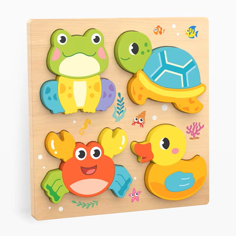 4in1 Chunky Wooden Puzzle Board