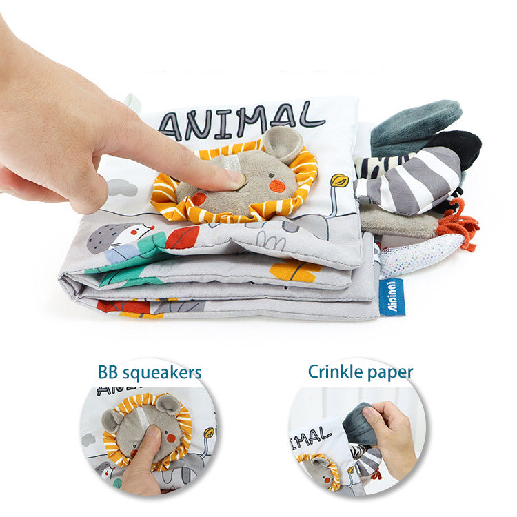 Baby Sensory Crinkle Books With Animal Tails