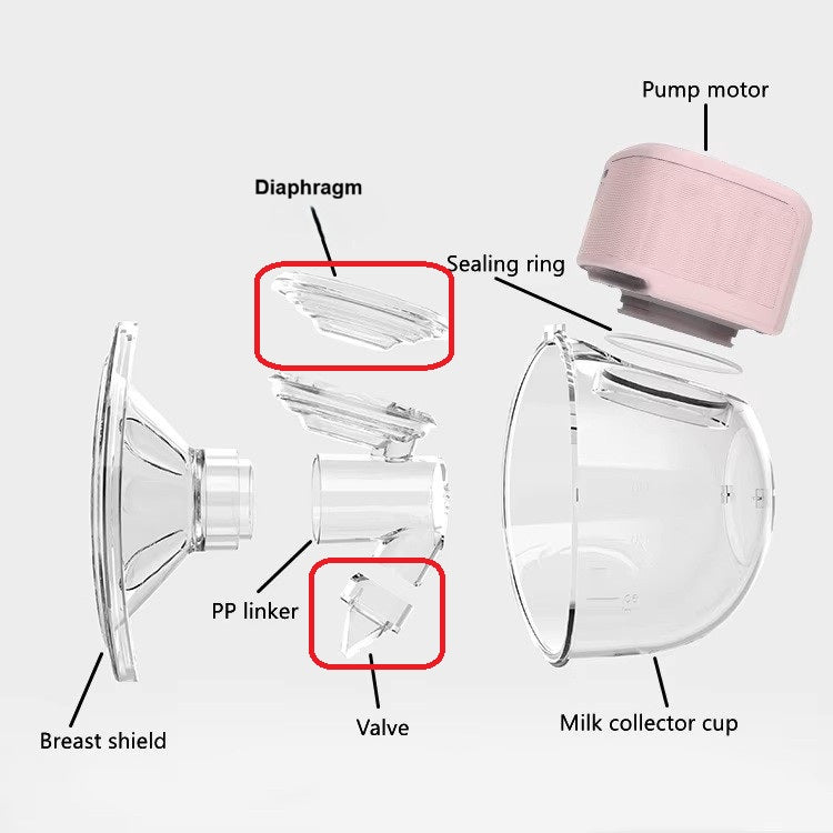 M8 Breast Pump Spare Parts - Valves & Diaphragms
