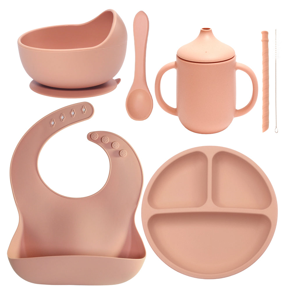 6IN1 Silicone Toddler Eating Sets - Plate Cover Included