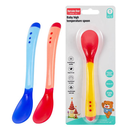 Heat-sensing Baby Silicone-Tip Feeding Spoon