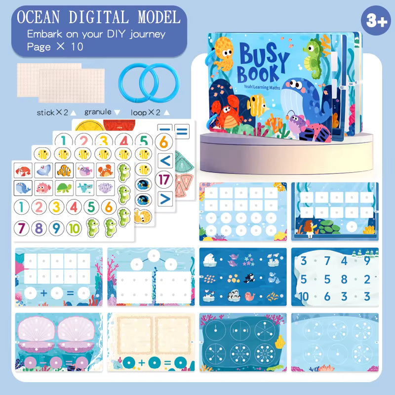 Montessori Busy Book - Toddler Activity Book
