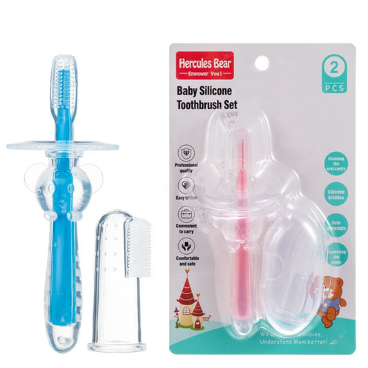 Baby Silicone Toothbrush Set