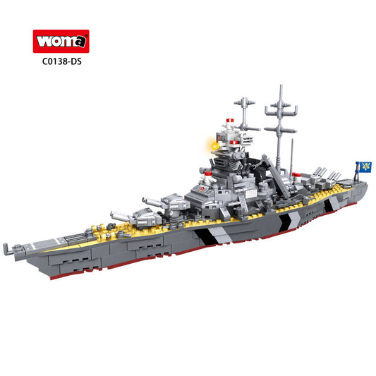 Woma Building Blocks -  Military Battle Ship