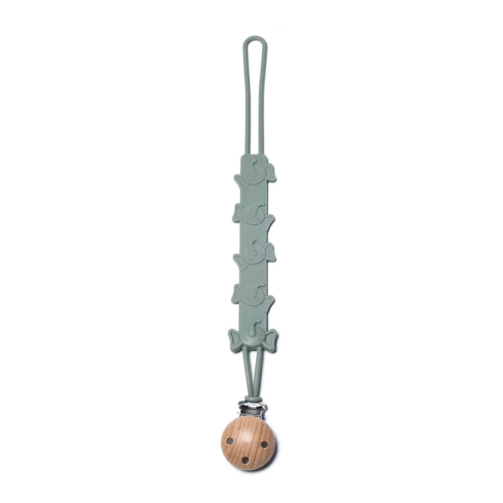 Silicone Baby Dummy Clips (One Piece Safety Design)