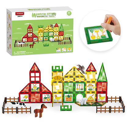 STEM Magnetic Building Block Tiles