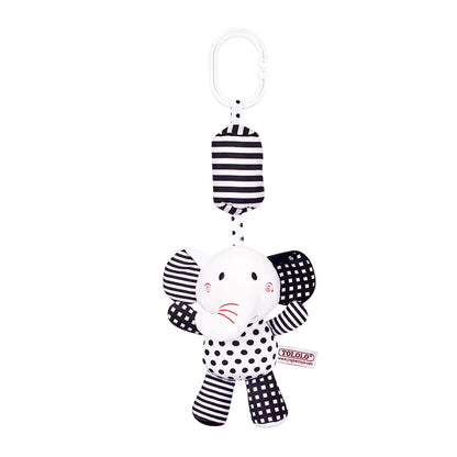 Baby Hanging Black & White Rattle Plush Toys