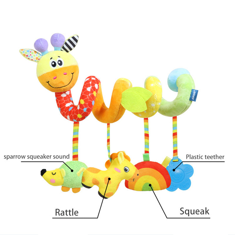 Animal Activity Spiral Plush Toys For Babies