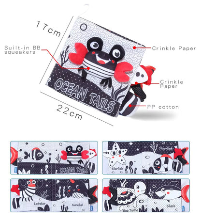 Baby Sensory Crinkle Books With Animal Tails